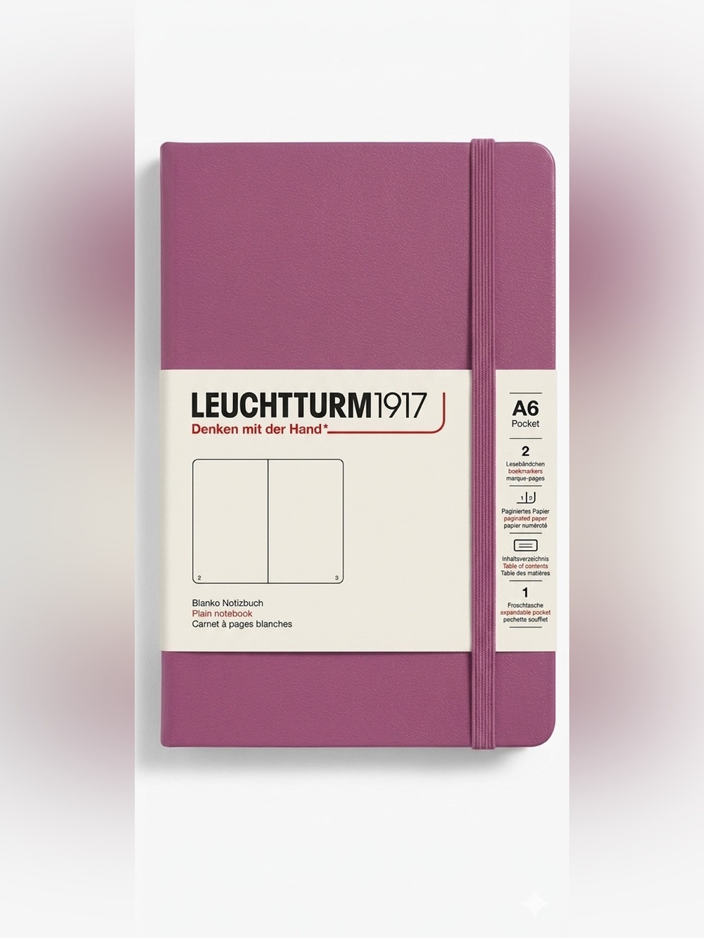 BRAND NEW Leuchtturm1917 A6 Pocket Notebook - DUSTY ROSE 3.5x6"